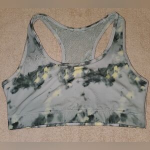 Zyia Active Hendrix Bomber Sports Bra With Lace Tie Dye Sz Large?